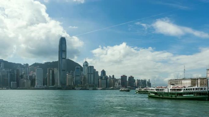 4k时光倒流香港太平山及天星码头城景