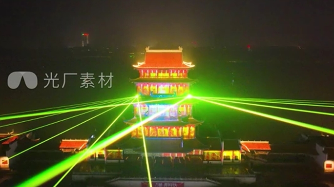 湘潭文旅万楼青年码头夜市夜景灯光秀合集