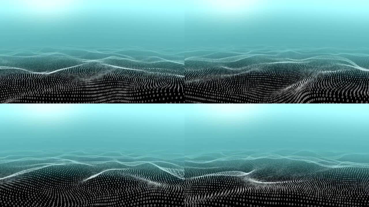 二元景观动态动画流动流淌波浪起伏矩阵