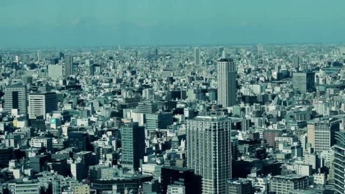 东京景观全景全貌国外外国航拍