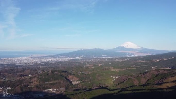 日本伊豆半岛、热海、富士山和温泉地区