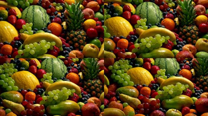 美味湿水果堆-饮食健康