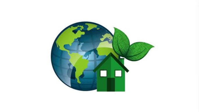 自然生态环境生态绿色地球mg动画科技地球