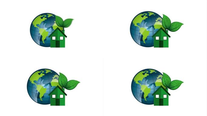 自然生态环境生态绿色地球mg动画科技地球