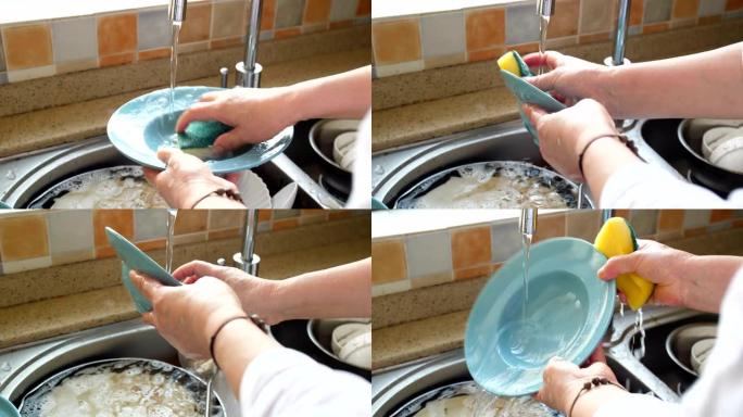 手洗碗厨房洗碗水池