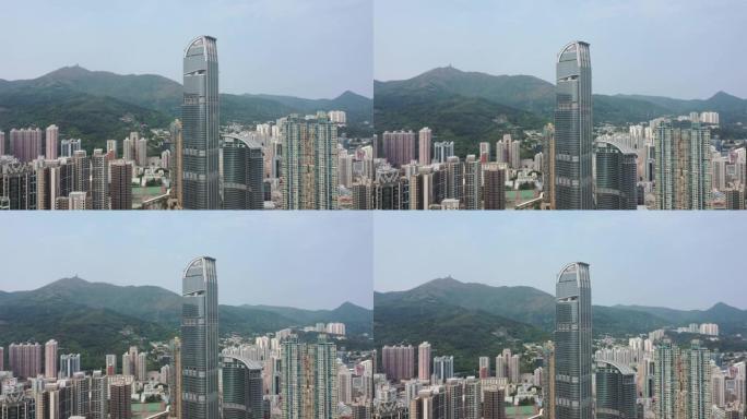 香港新界如心大厦及荃湾天际线