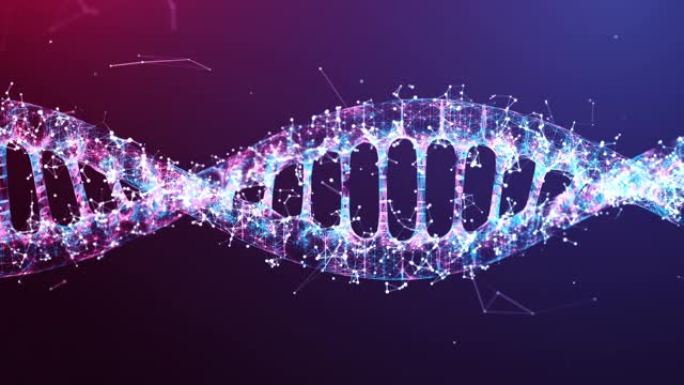 4k分辨率脱氧核糖核酸细节未来数字设计，商业科学技术的抽象背景