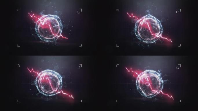 冠状病毒概念面前的股市崩盘图