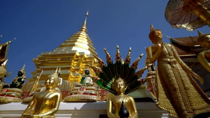 泰国清迈泰国寺的RT pan Bhudda雕像。