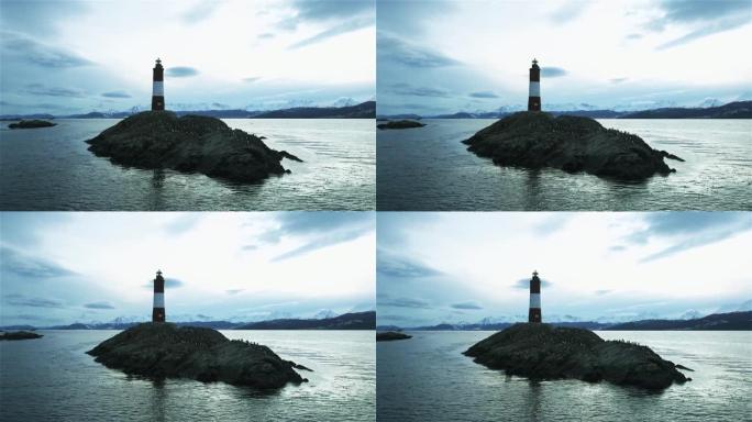阿根廷火地岛省比格尔海峡的灯塔。