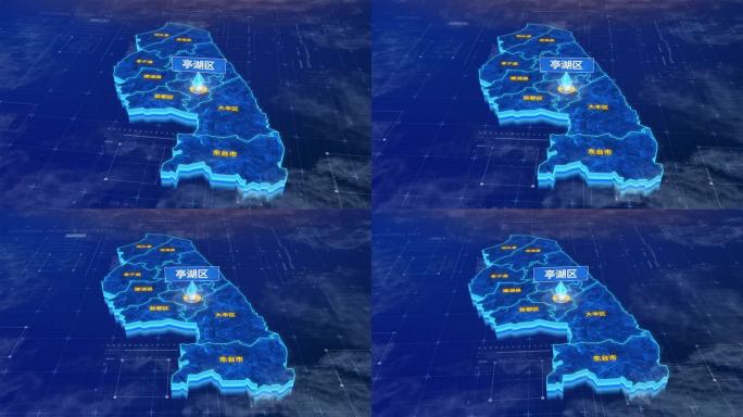 盐城市亭湖区蓝色三维科技区位地图