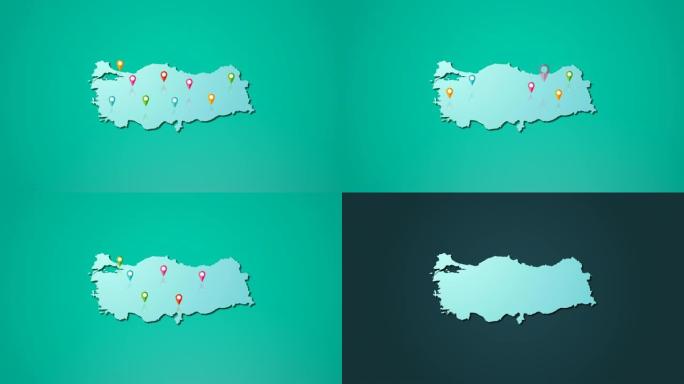 4k土耳其地图和位置
