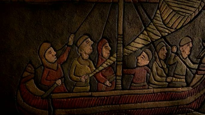 北欧长船历史艺术品