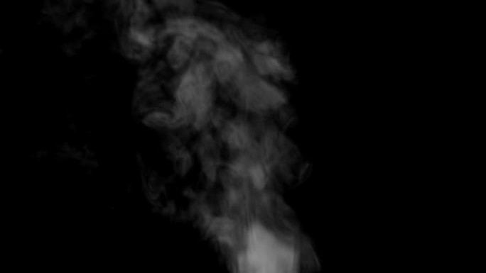 黑色背景的热蒸汽蒸汽效果蒸汽装饰蒸汽艺术