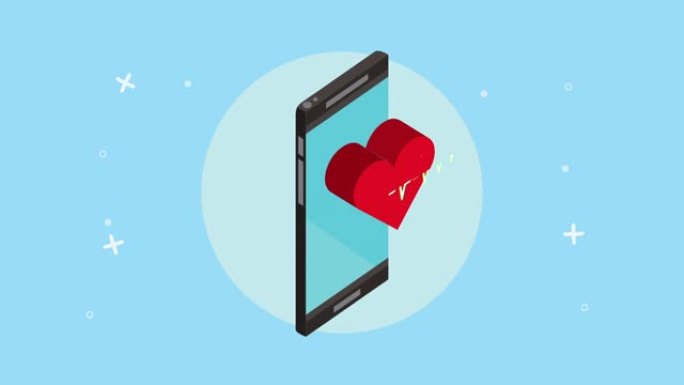 具有心脏心脏医疗在线技术的智能手机