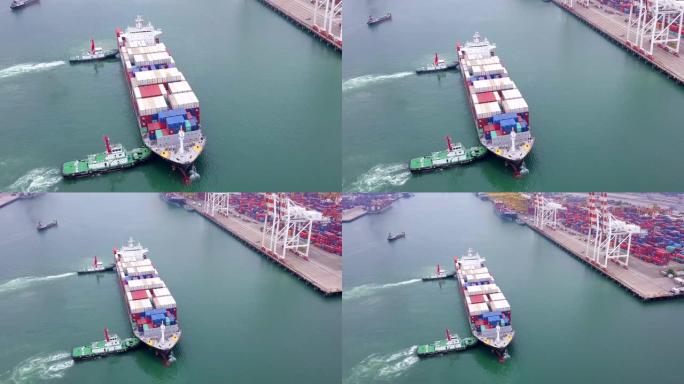 集装箱船货船海上大型集装箱船