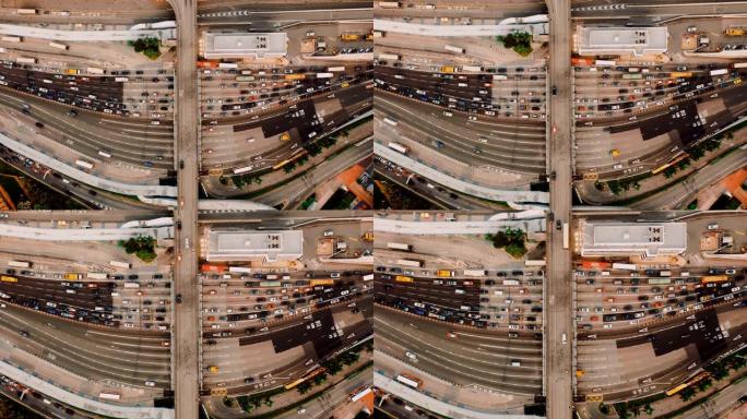 香港海底隧道俯瞰高视角宣传片