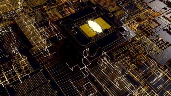 4k展示了未来的CPU芯片和主板。
