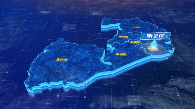 无锡市新吴区蓝色三维科技区位地图