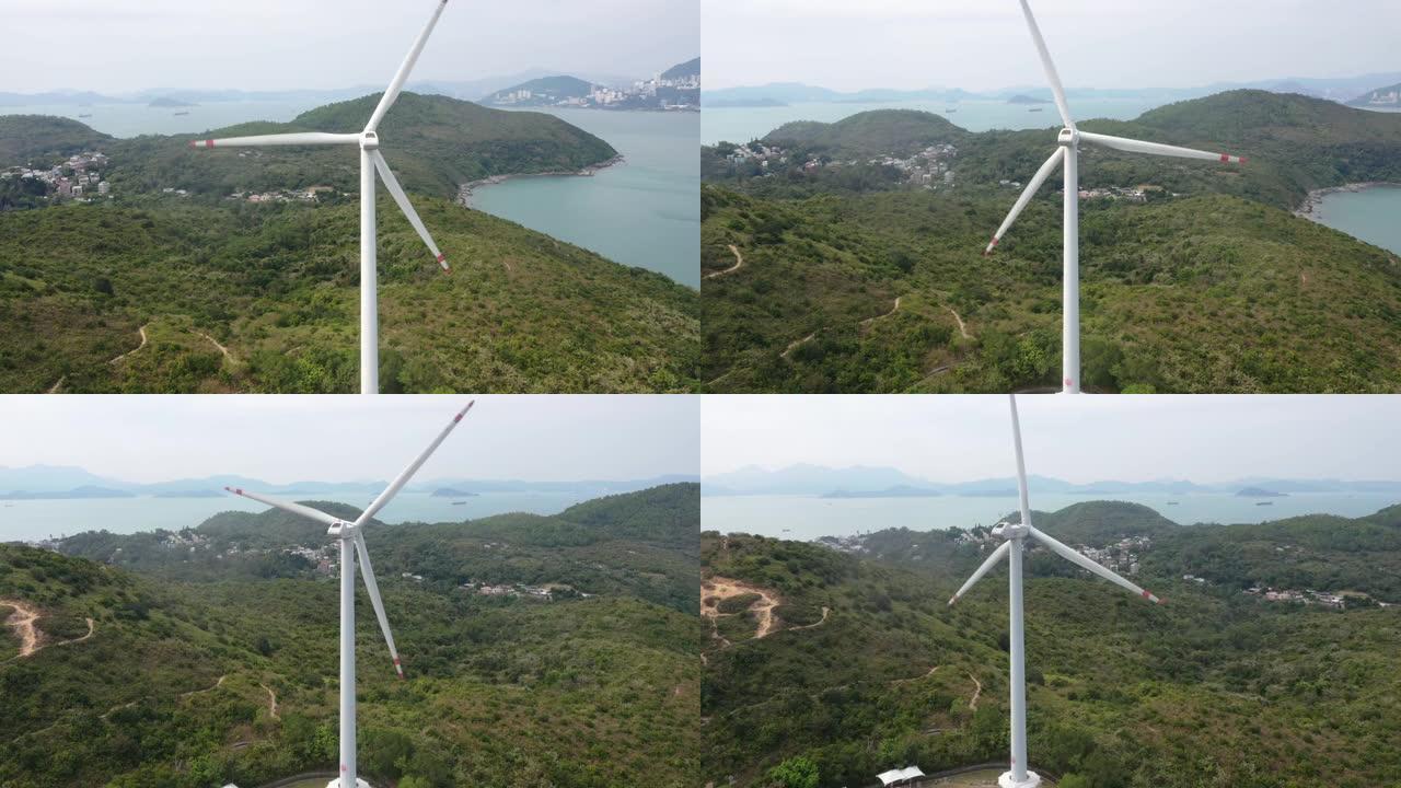 香港南丫岛风力涡轮机系统的可再生能源