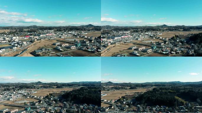 日本的乡村风光新农村发展航拍素材