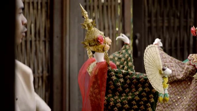 泰国古董木偶