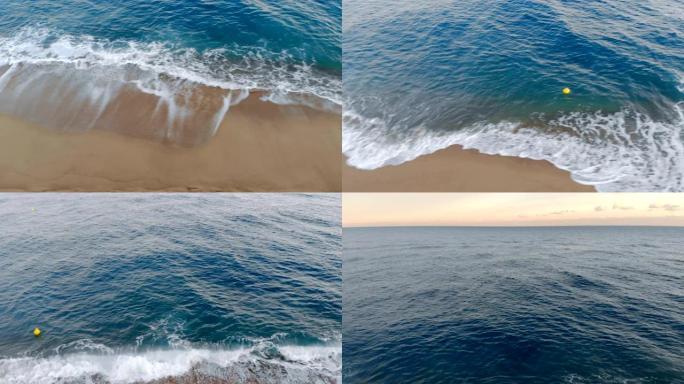 海岸线被海浪冲刷