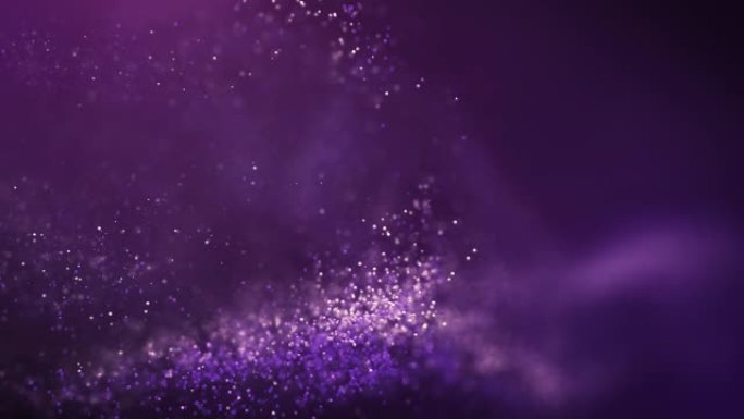 抽象粒子背景 (紫色)-循环