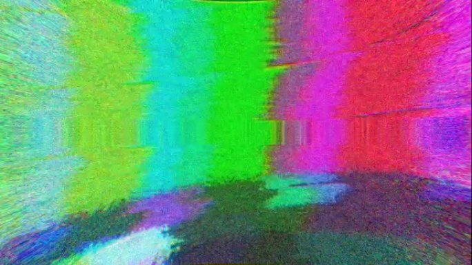 模拟电视屏幕VHS上的噪声