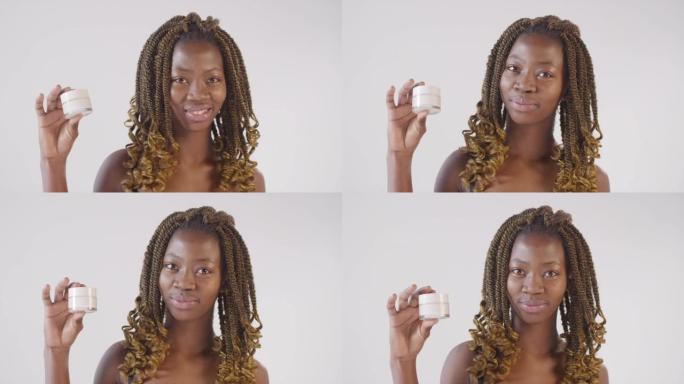 非裔美国女性广告面霜