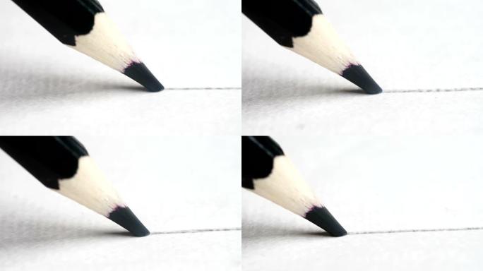 铅笔书写展示图画黑笔