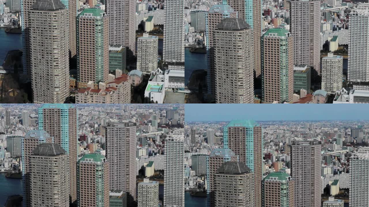 东京景观日本地标建筑城市大景经济俯拍
