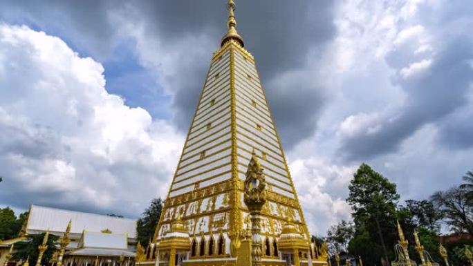 4K，时间流逝，泰国乌汶府的帕拉塔农布寺