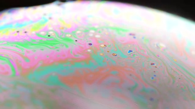 肥皂泡的多色表面动态背景动态油墨