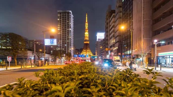 延时: 日本东京铁塔日落