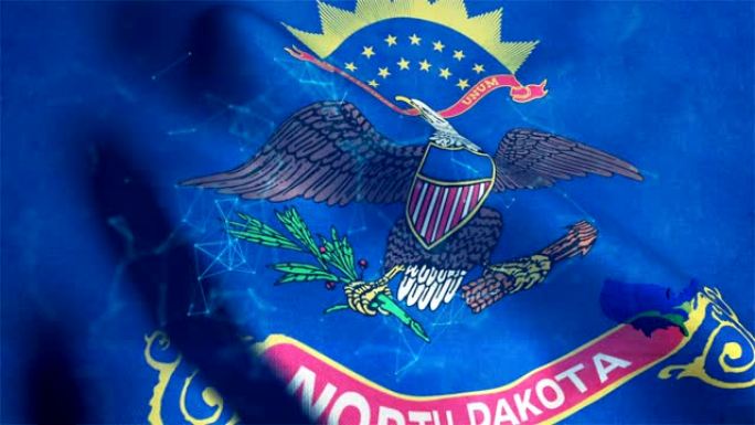 美国北达科他州的国旗