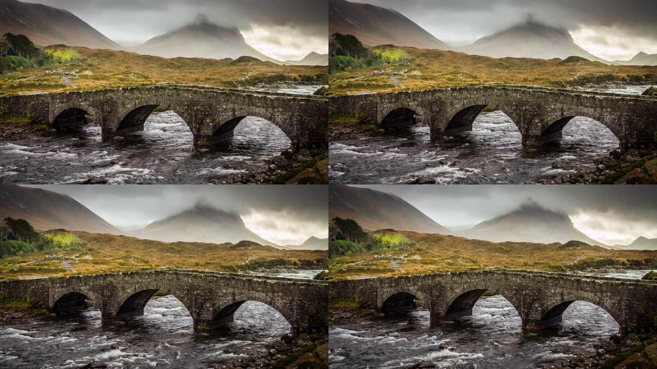 苏格兰的石桥苏格兰的石桥河流户外
