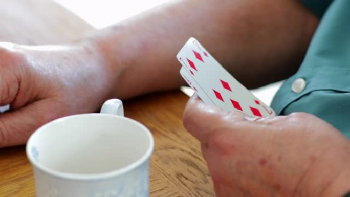 纸牌游戏特写扑克牌游戏