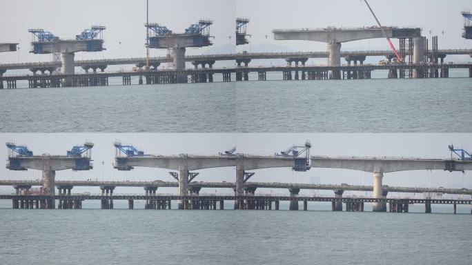 建设中的广西防城港至东兴的西湾跨海大桥