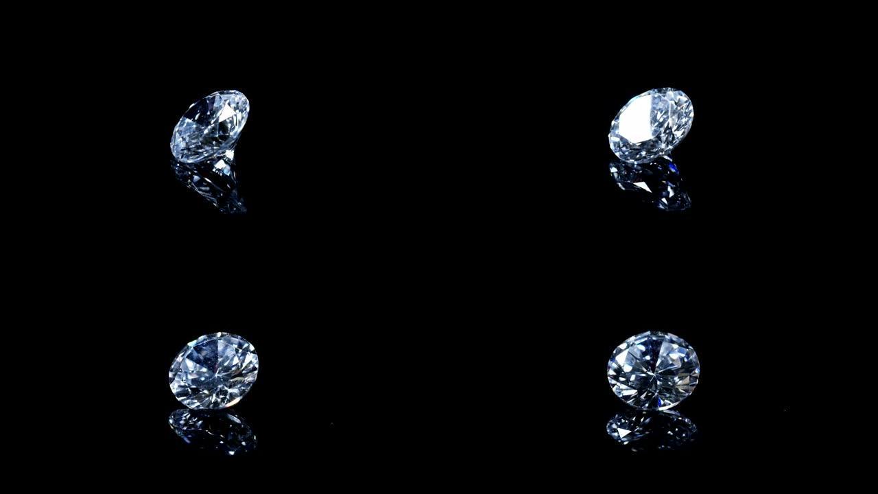 珠宝金匠检查豪华钻石的质量。高口径钻石闪耀着光和纯净。