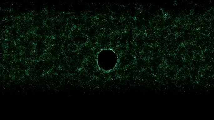 绿色抽象数字能量黑洞