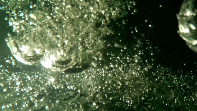 水泡跳舞泡沫水底