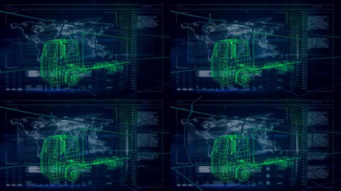 汽车3d技术图全息汽车三维动画