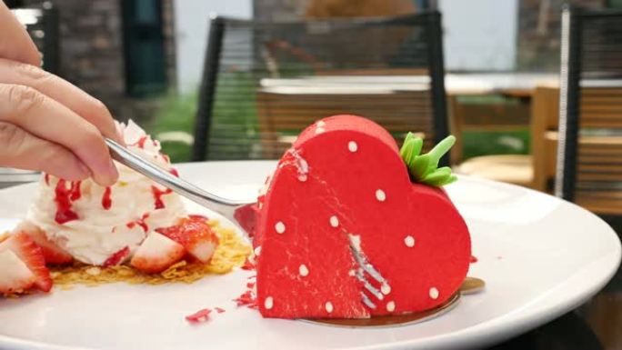 切草莓蛋糕草莓蛋糕下午茶甜品