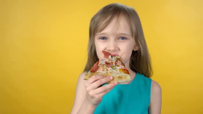 儿童吃披萨的顺序垃圾食品沙拉海鲜汉堡