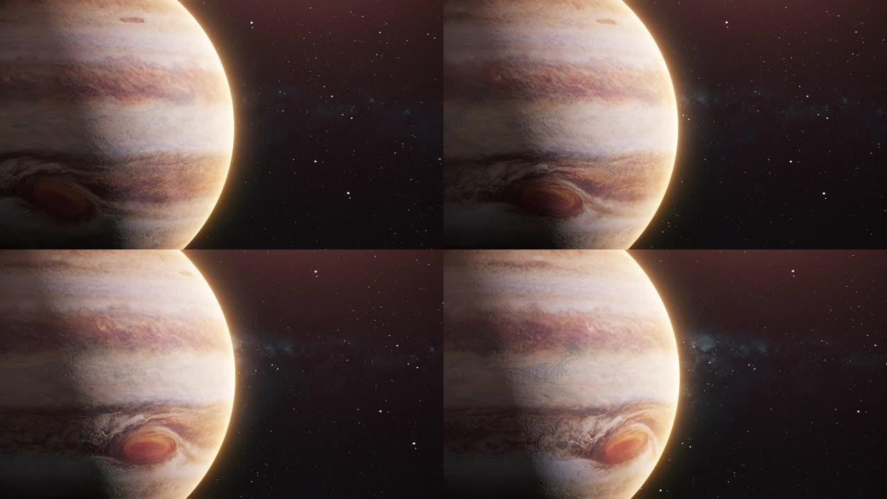 开放空间中的木星