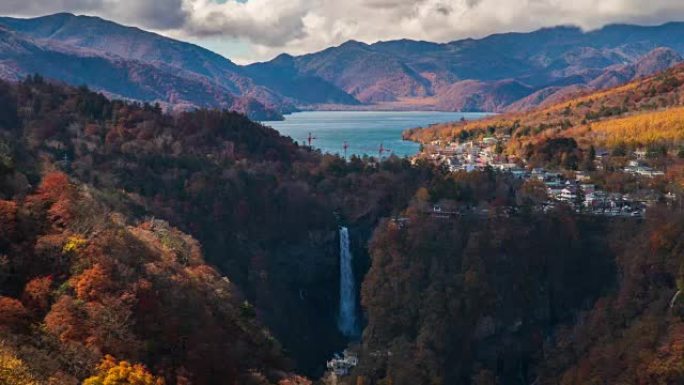 日本日光秋季Kegon falls的4k延时。