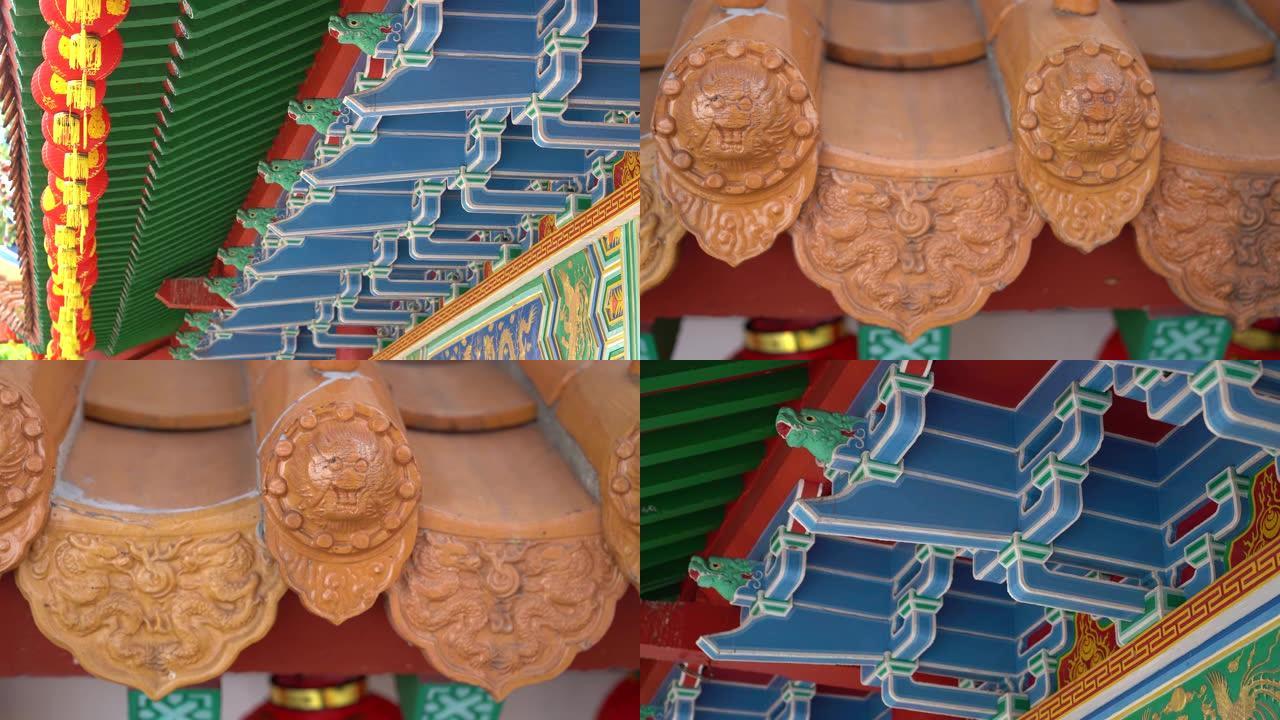 中国传统屋顶和天花板装饰与艺术工艺
