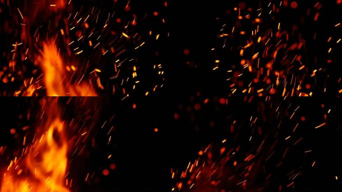 火的火花背景