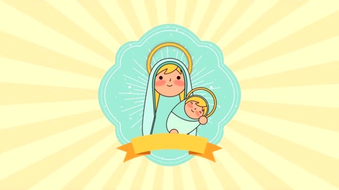 玛丽·圣母和耶稣婴儿马槽人物